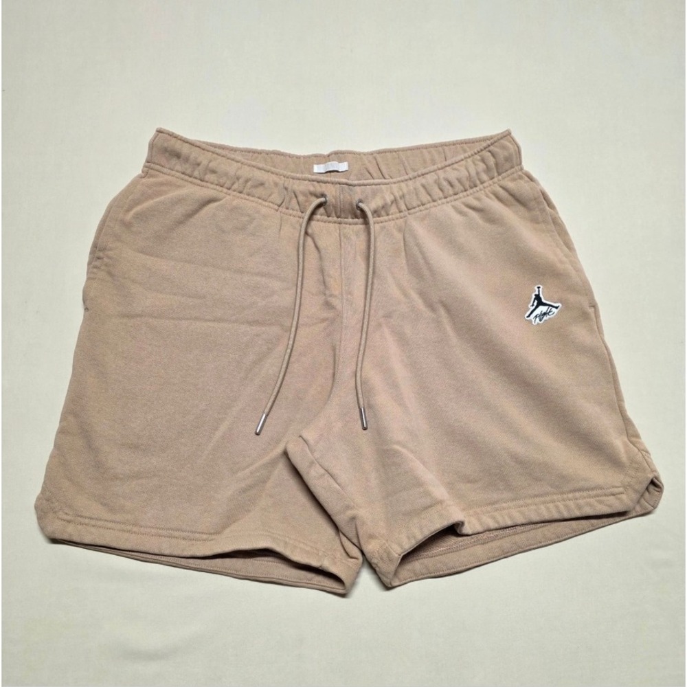 Jordan Flight Men Large Lt Brown Sweat Shorts Jumpman Athletic Above Knee